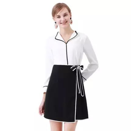 黑白拼色 永不過時(shí)的服飾經(jīng)典